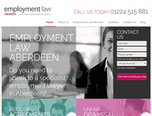 Tablet Screenshot of employmentlawaberdeen.co.uk